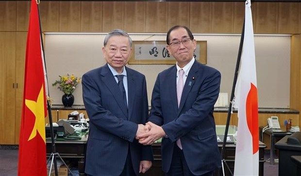 Public Security Minister meets Japanese officials to discuss cooperation hinh anh 1