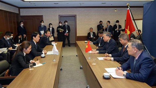 Public Security Minister meets Japanese officials to discuss cooperation hinh anh 2