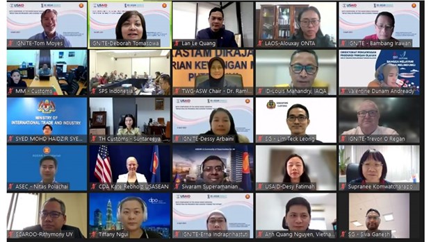 Sixth symposium on ASEAN Single Window held online hinh anh 1