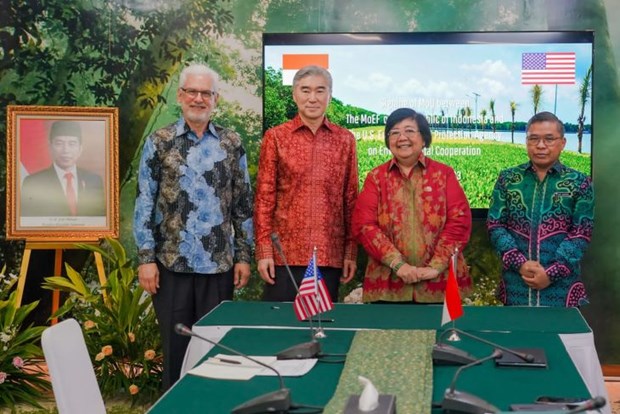 Indonesia, US strengthen cooperation in environmental protection hinh anh 1
