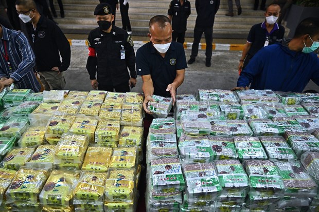 Thai police step up drug crackdowns during Songkran festival hinh anh 1