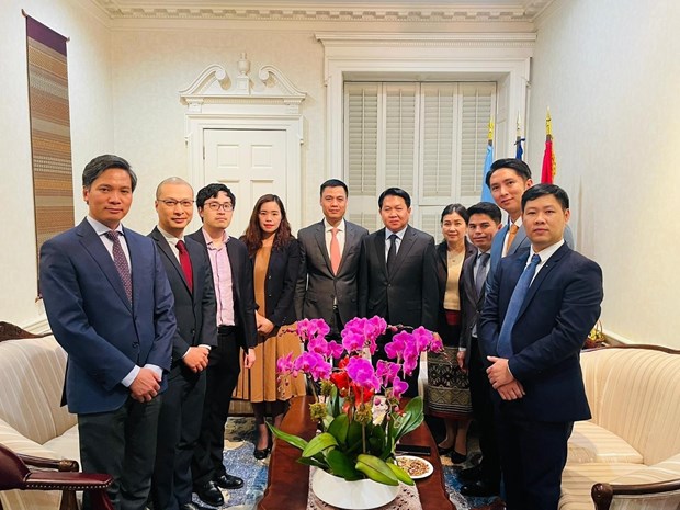 Ambassador greets Laos, Cambodia on traditional New Year festivals hinh anh 1