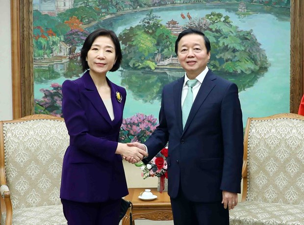 Deputy PM Tran Hong Ha receives RoK Ambassador to Vietnam hinh anh 1