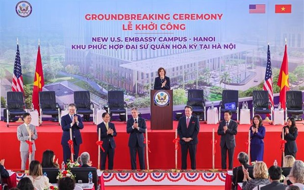 Groundbreaking ceremony held for new US Embassy in Hanoi hinh anh 1