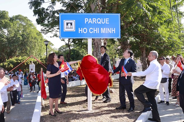 Park in Cuban capital renamed Ho Chi Minh hinh anh 1