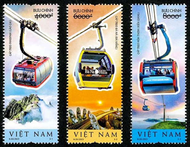 New stamp collection features Vietnamese cable cars hinh anh 1