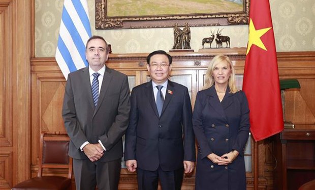 NA Chairman holds talks with leaders of Uruguayan parliament hinh anh 1