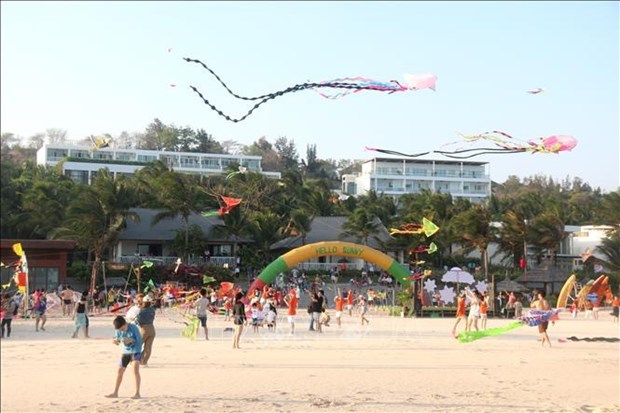 Binh Thuan: Kite flying festival fascinates visitors hinh anh 1