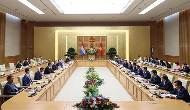 Prime Ministers of Vietnam, Luxembourg hold talks in Hanoi hinh anh 1