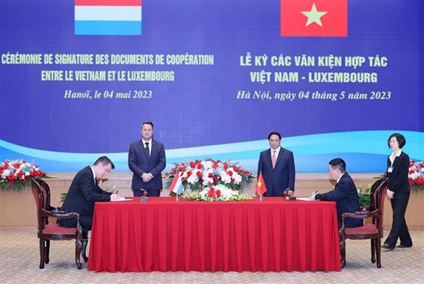 Prime Ministers of Vietnam, Luxembourg hold talks in Hanoi hinh anh 2