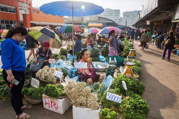 Laos’s inflation rate drops for second month hinh anh 1