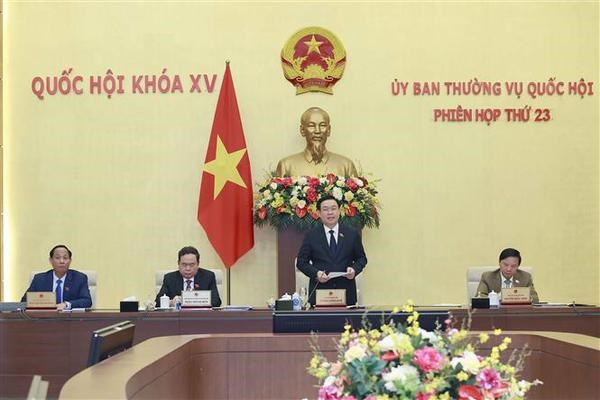 NA Standing Committee’s 23rd session opens hinh anh 1
