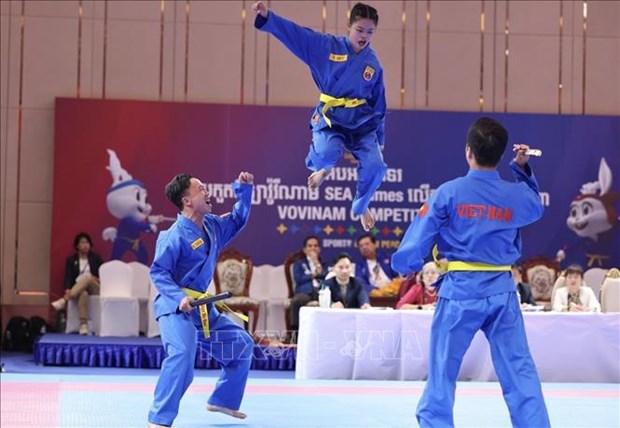 Vietnam earn one more Vovinam gold at SEA Games 32 hinh anh 1
