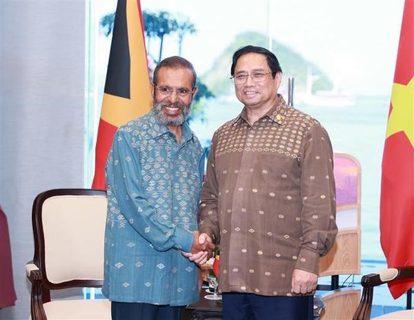 PM meets Timor Leste counterpart in Indonesia hinh anh 2
