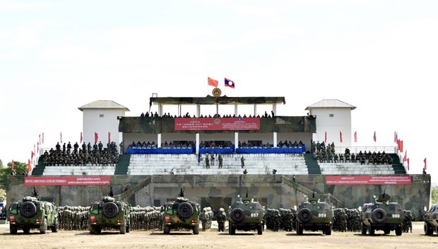 Laos, China hold joint military drill hinh anh 1