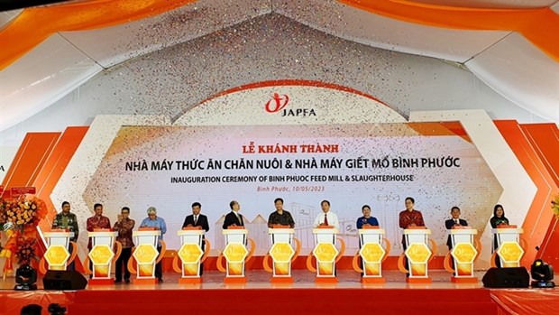 Japfa Vietnam inaugurates animal feed mill and slaughterhouse in Binh Phuoc hinh anh 1