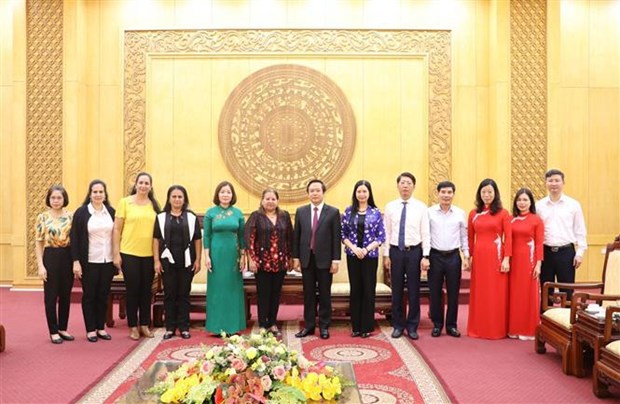 Cuban Women's Union delegation visits Ninh Binh province hinh anh 1
