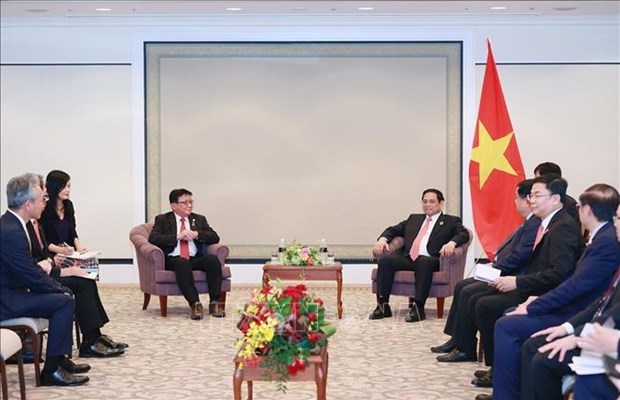 Prime Minister receives Japanese corporate executives hinh anh 1