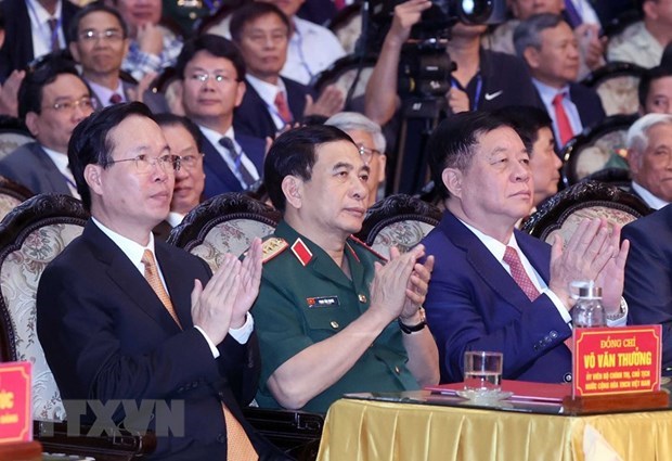 President attends 60th anniversary of late leader's visit to Nam Dinh hinh anh 1