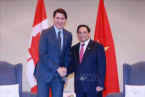 PM meets Canadian, Indian, Comoros leaders hinh anh 2