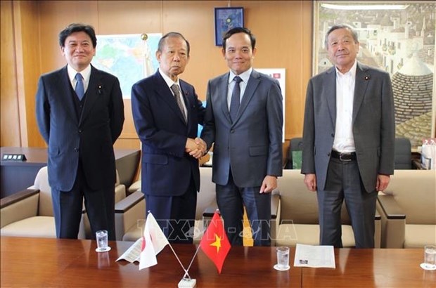 Deputy PM Tran Luu Quang pays working visit to Japan hinh anh 2