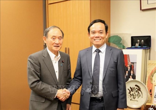 Deputy PM Tran Luu Quang pays working visit to Japan hinh anh 1