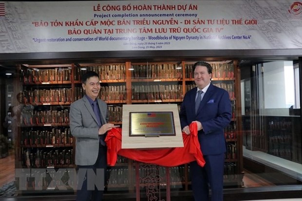 US supports Vietnam in preserving Nguyen Dynasty woodblocks hinh anh 1