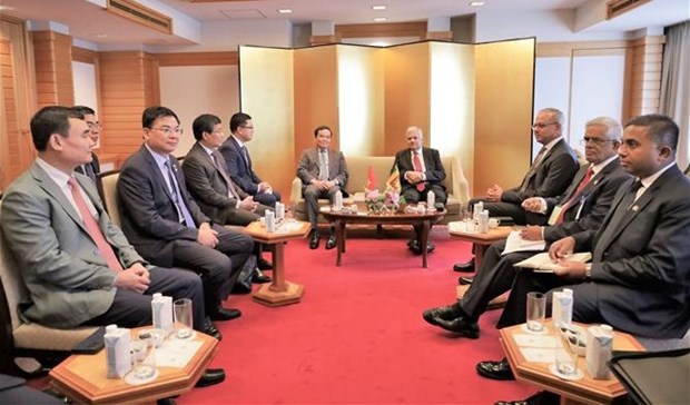 Deputy PM Tran Luu Quang meets leaders of Sri Lanka, Japan in Tokyo hinh anh 1