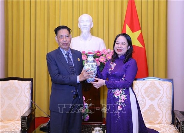 Vice President receives Cambodian front delegation hinh anh 1