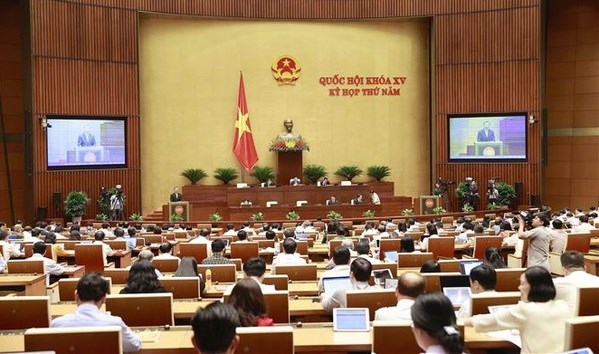 NA deputies continue to discuss draft laws, resolutions on May 30 hinh anh 1