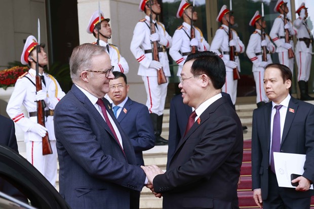 Top legislator of Vietnam meets with visiting Australian PM hinh anh 1