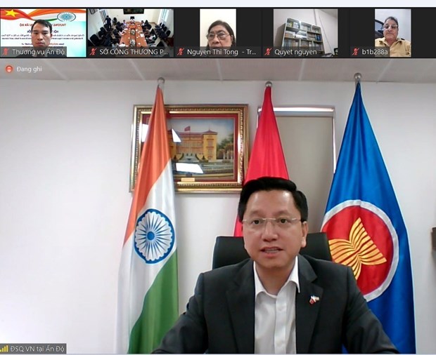 Teleconference seeks to tighten economic links between Vietnam, Indian region hinh anh 1