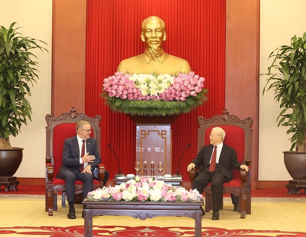Vietnamese Party leader hosts Australian Prime Minister hinh anh 1