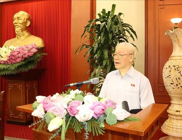 Party General Secretary meets with 15th National Assembly's female deputies hinh anh 1