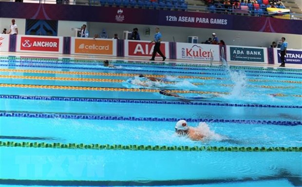 ASEAN Para Games 12: Vietnamese swimmers bag 11 gold medals in June 7 hinh anh 1