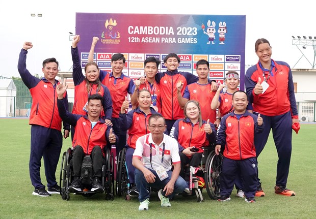 ASEAN Para Games 12: Vietnam bags 58 gold medals hinh anh 1
