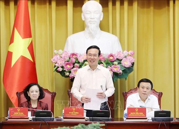 President chairs first session of reform think tank hinh anh 1