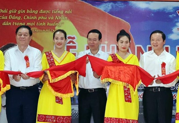 South-central radio station inaugurated in Ninh Thuan province hinh anh 1