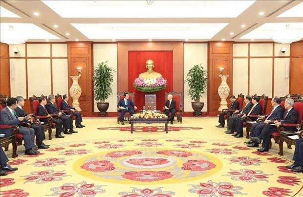 Party General Secretary welcomes RoK President’s visit hinh anh 2