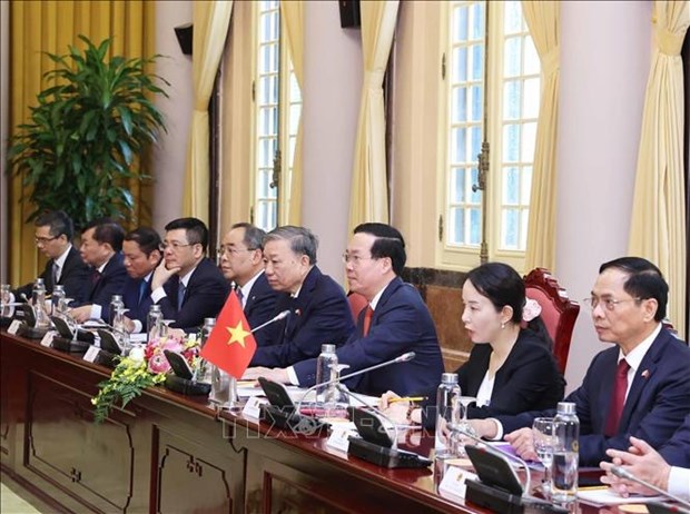 Vietnamese, RoK Presidents hold talks hinh anh 2
