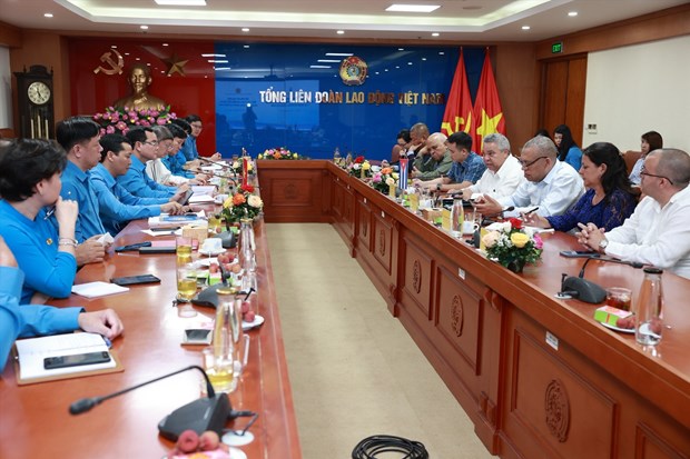 Party official receives Cuban Trade Union leader hinh anh 2