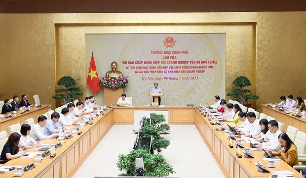 Government, SMEs work to seek ways for navigating challenges hinh anh 1