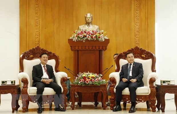 Lao leaders praise cooperation between Nghe An, Lao localities hinh anh 1