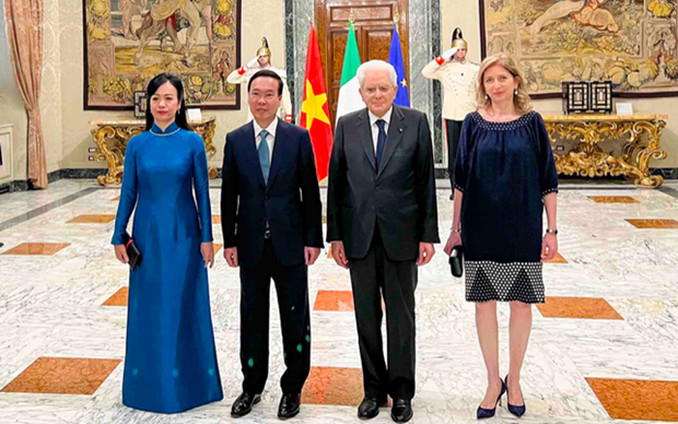 President Thuong attends state banquet hosted by Italian counterpart hinh anh 1
