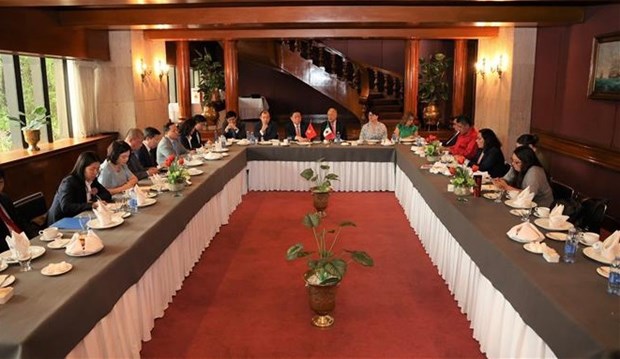 Party delegation pays working visit to Mexico hinh anh 1