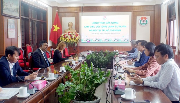 Dak Nong steps up cooperation with Indian localities hinh anh 1