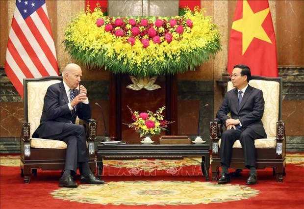 State leader meets with US President in Hanoi hinh anh 1