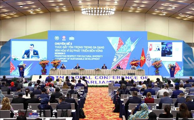 Third session of 9th Global Conference of Young Parliarmentarians held hinh anh 1