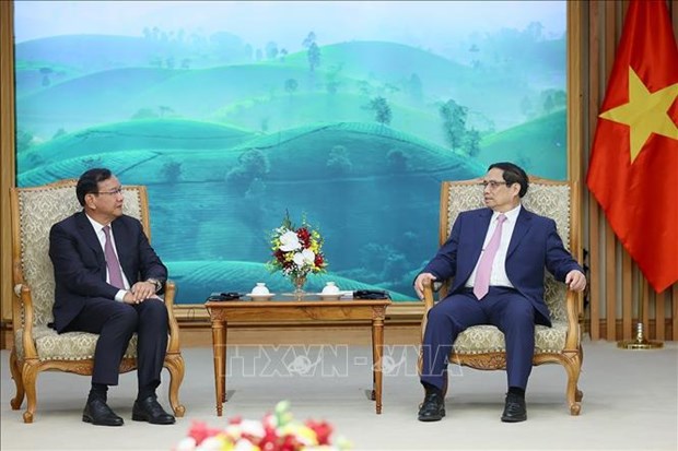 Prime Minister receives high-ranking Cambodian Party official hinh anh 1