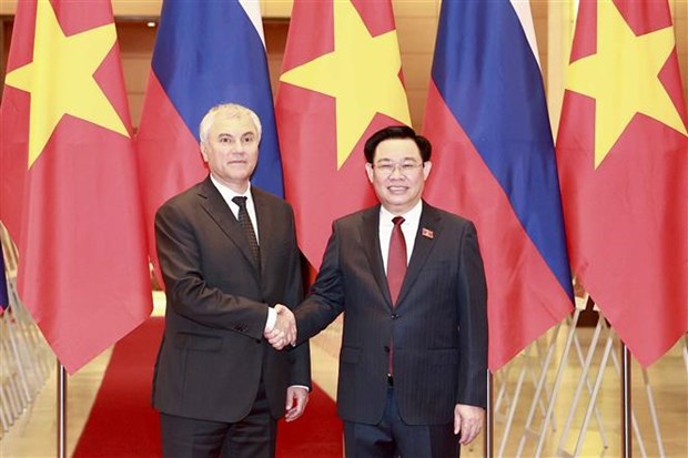 Chairman of Russian State Duma concludes official visit to Vietnam hinh anh 1
